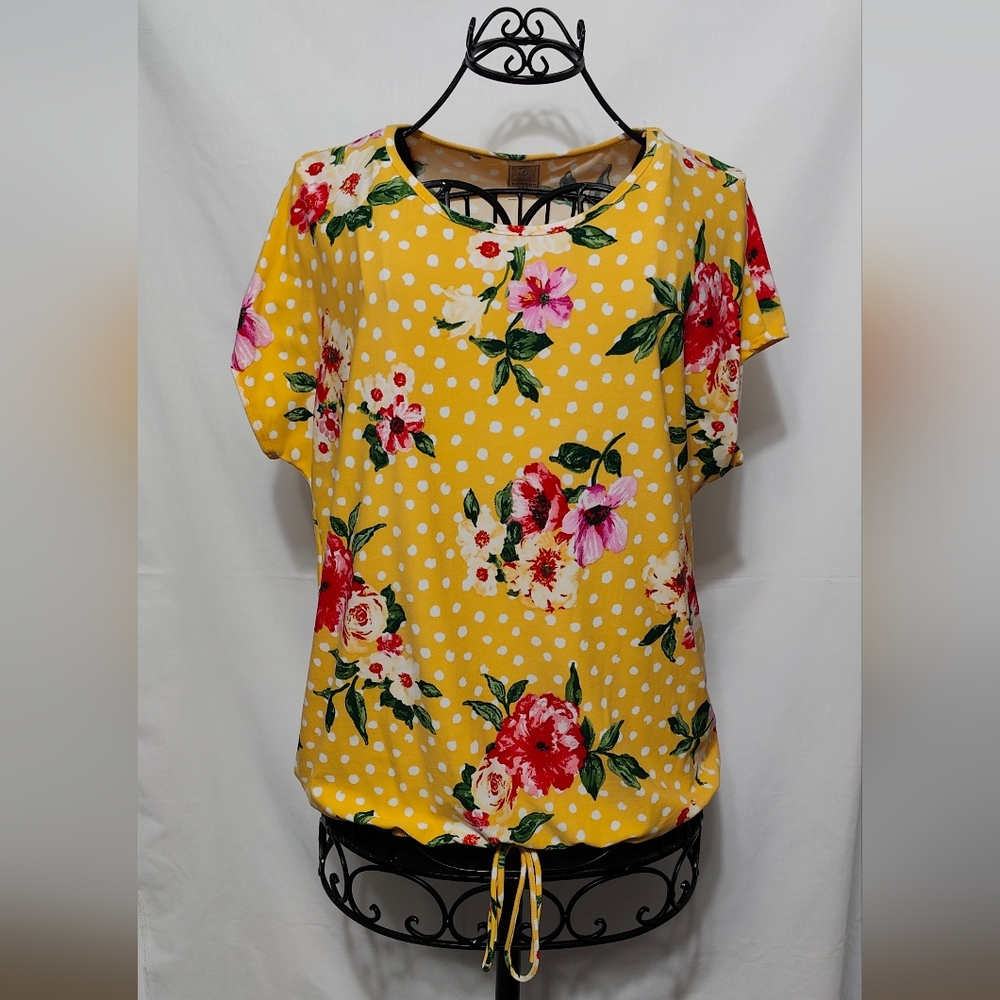Bonded - Yellow w/Floral Design, Size M